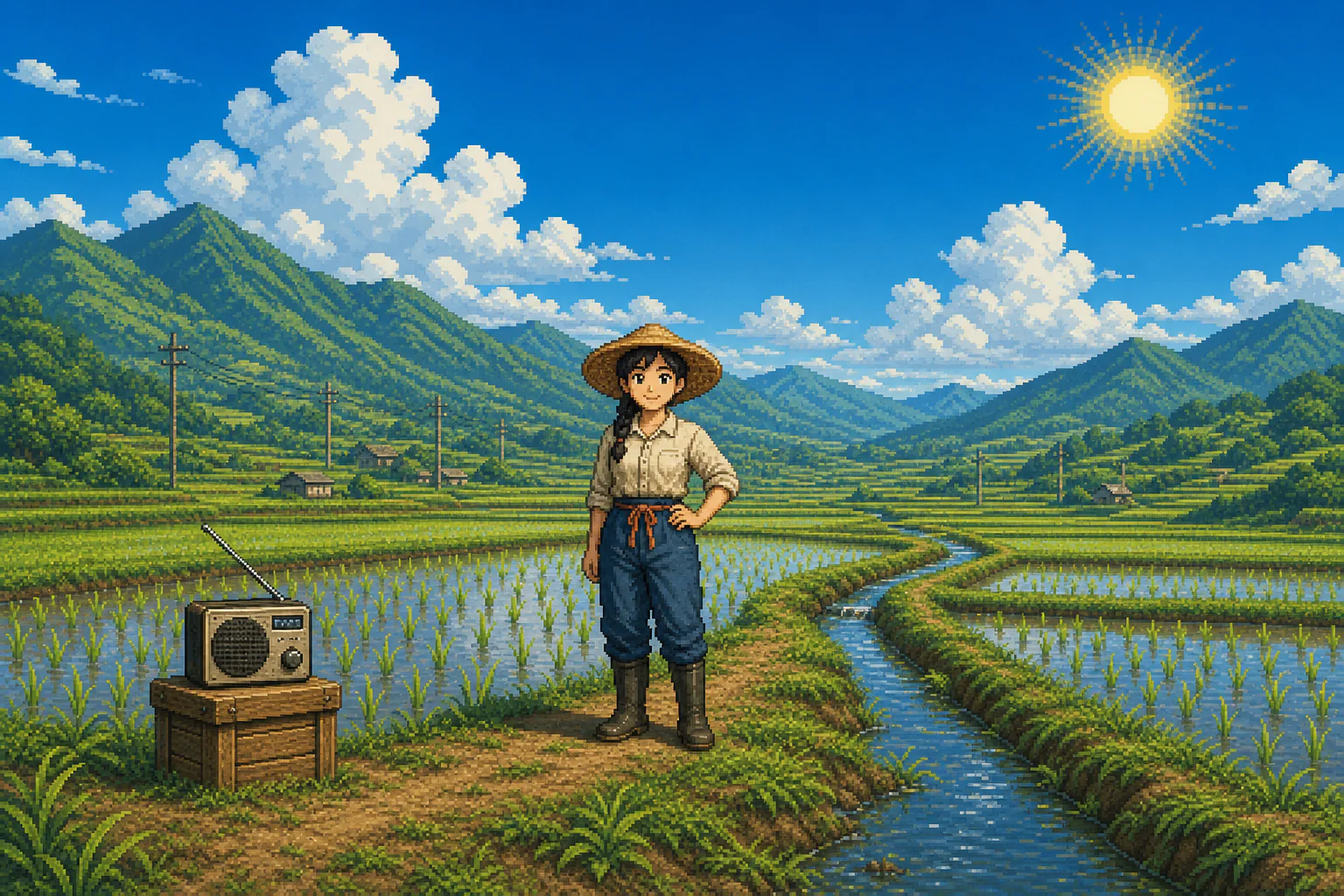 白天農田